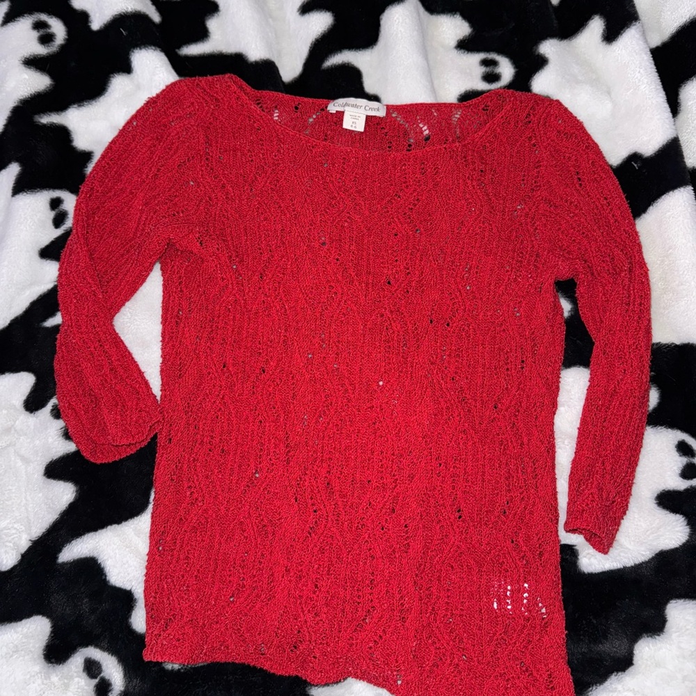 Elegant Red Women's Sweater